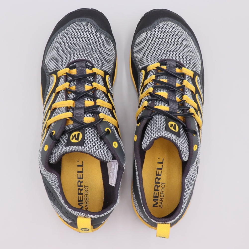 Merrell Mens Trail Glove Smoke Adventure Yellow Size 12 Minimalist Running Shoes - Picture 7 of 8